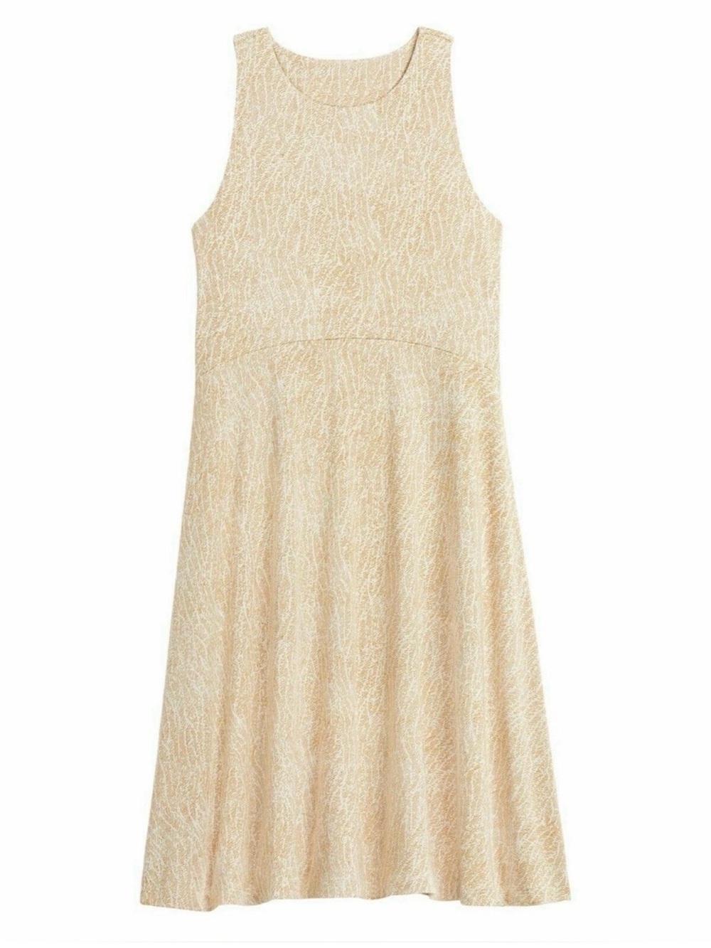 Athleta Santorini Thera Printed Mini Dress Sleeveless Flare Dress Size Small